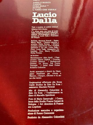 33 giri Lucio Dalla
