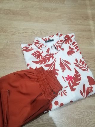 Vestido camisero y pantalon