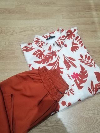 Vestido camisero y pantalon