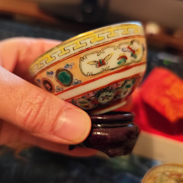 2 piccole tazzine da liquore cinesi vintage