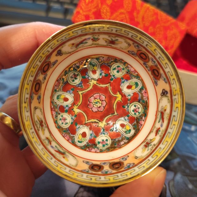 2 piccole tazzine da liquore cinesi vintage