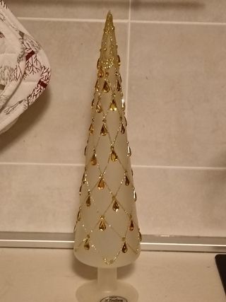 Alberello di natale vetro cristallo deco