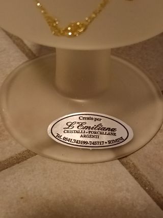 Alberello di natale vetro cristallo deco