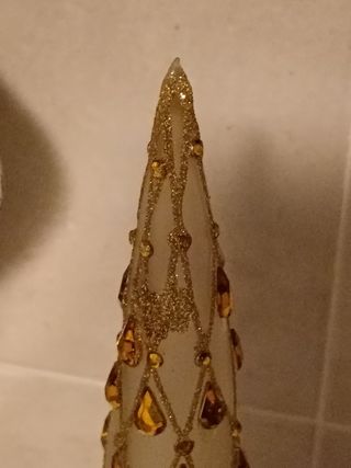 Alberello di natale vetro cristallo deco