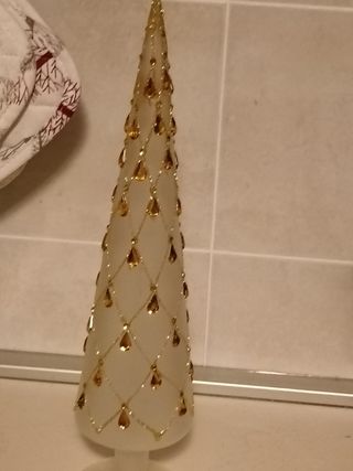 Alberello di natale vetro cristallo deco