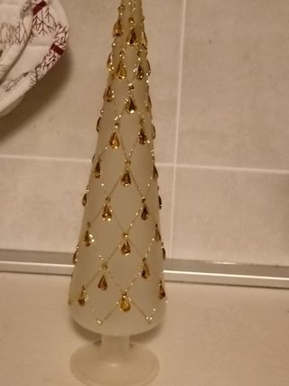 Alberello di natale vetro cristallo deco