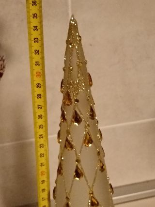 Alberello di natale vetro cristallo deco