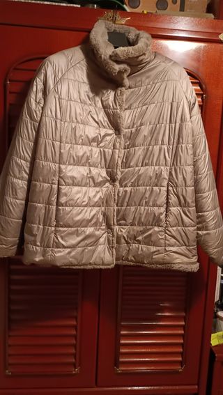 Chaquetón pelo corto, reversible
