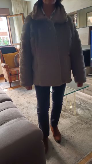 Chaquetón pelo corto, reversible