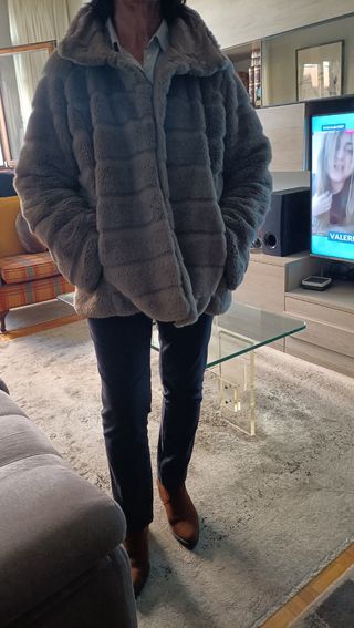 Chaquetón pelo corto, reversible