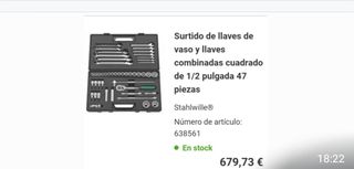 Llaves de vaso y llaves combinadas