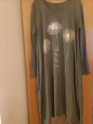 Vestido largo asimétrico 