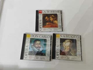 Lote de tres CDs de ópera