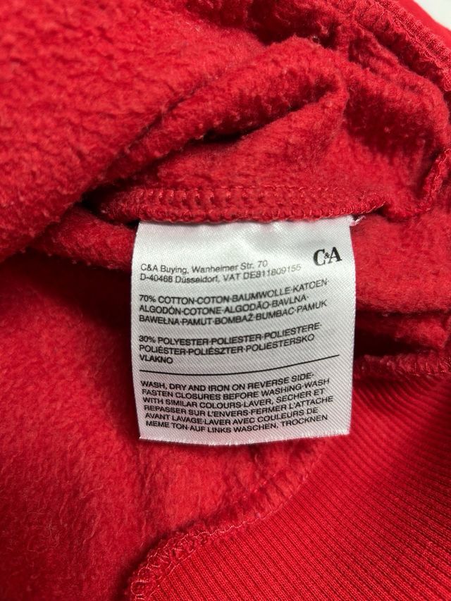 Sudadera roja C&A