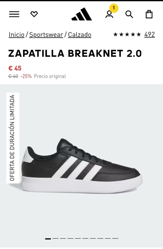Adidas breaknet 2.0 sin estrenar