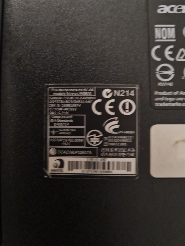 Portátil Acer aspire