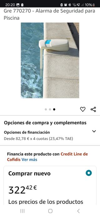 Alarma de seguridad para piscina