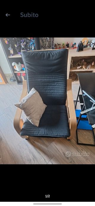 Sedia poang ikea poggiapiedi