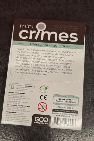 Mini crimes una scelta sbagliata