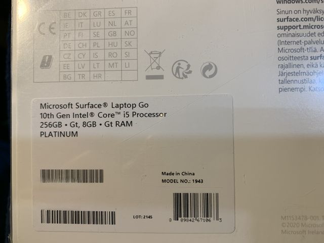 Microsoft Surface Laptop Go