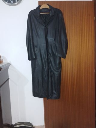 Giacca trench per uomo in vera pelle