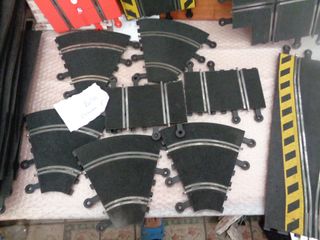 52 lote de pistas de scalextric contiene, 17 curv