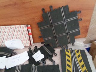 52 lote de pistas de scalextric contiene, 17 curv