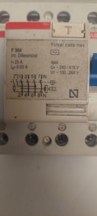 Automatico diferencial 4p ABB