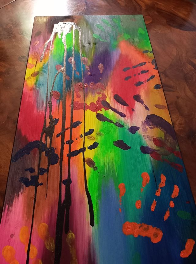 Quadro astratto moderno colorato