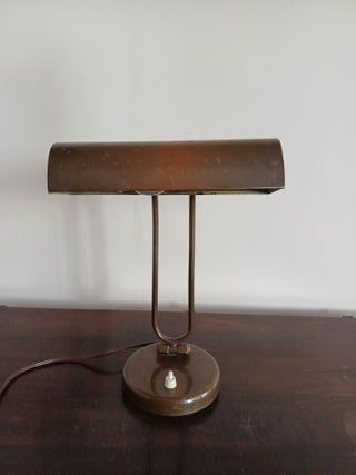 Lampada vintage bronzo base tonda