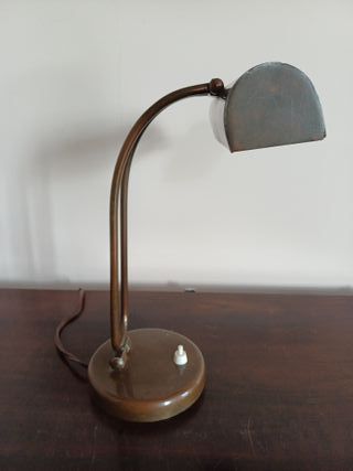 Lampada vintage bronzo base tonda