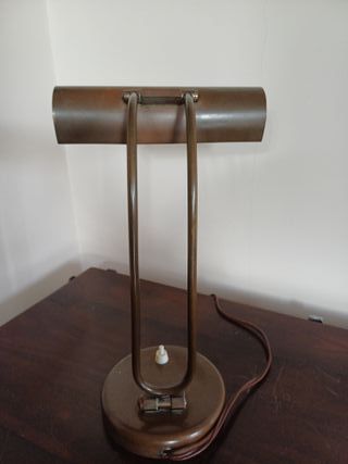 Lampada vintage bronzo base tonda