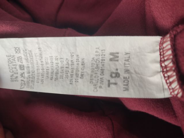 Felpa lunga Bordeaux