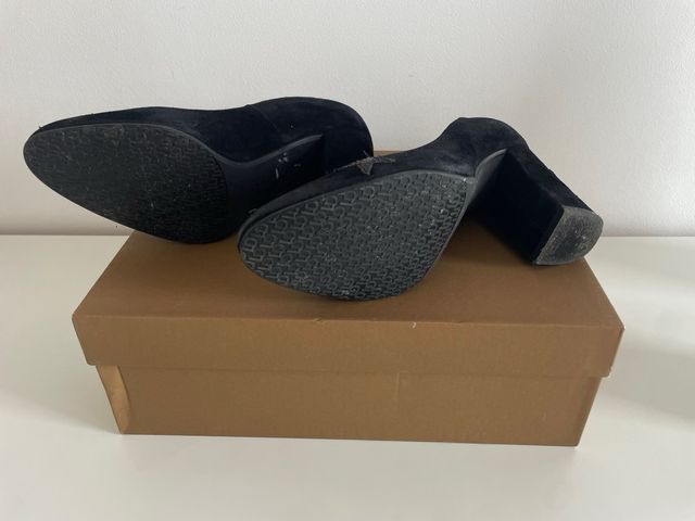 Zapatos tacón salón negros 36