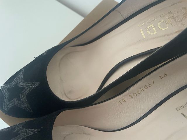 Zapatos tacón salón negros 36