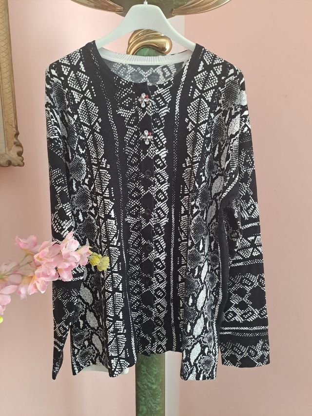 Cardigan bottoni gioiello