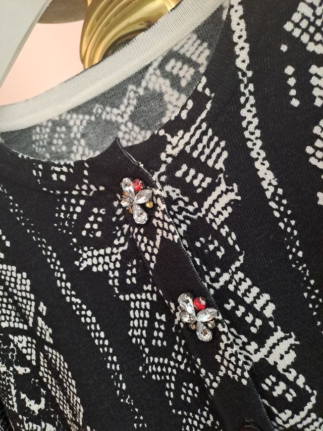 Cardigan bottoni gioiello