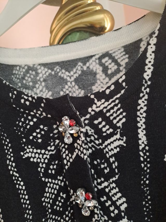 Cardigan bottoni gioiello