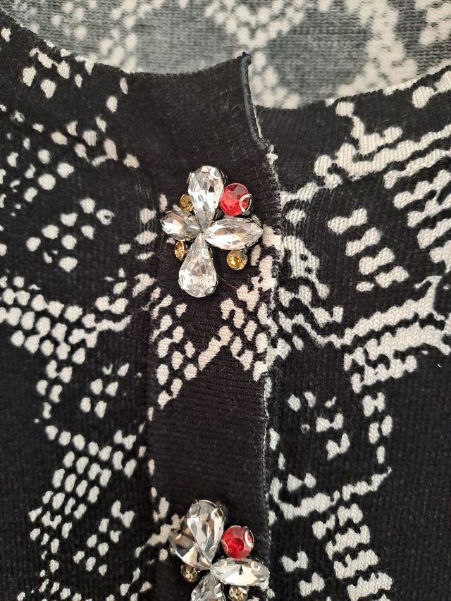 Cardigan bottoni gioiello