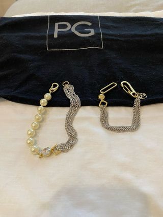 PG.Conjunto Collar, 2 pulseras o alargar collar