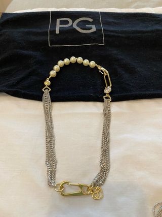PG.Conjunto Collar, 2 pulseras o alargar collar