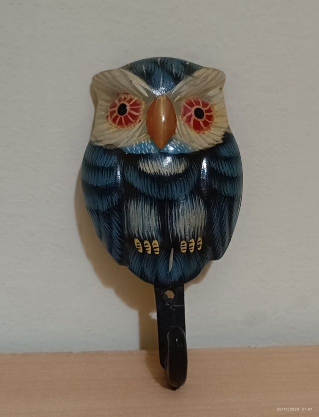 Perchero búho de la suerte 