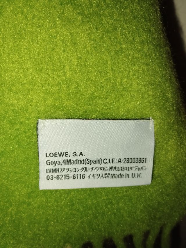 Bufanda Loewe lana y cashmere 