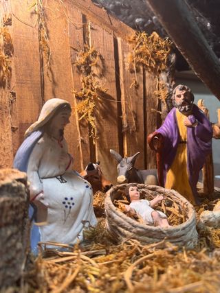 Presepe napoletano terracotta 45x18x28
