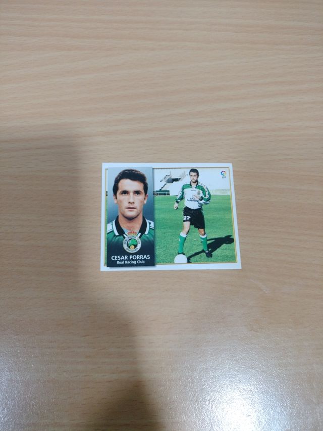 Cromo César Porras Coloca Real Racing Club Santand