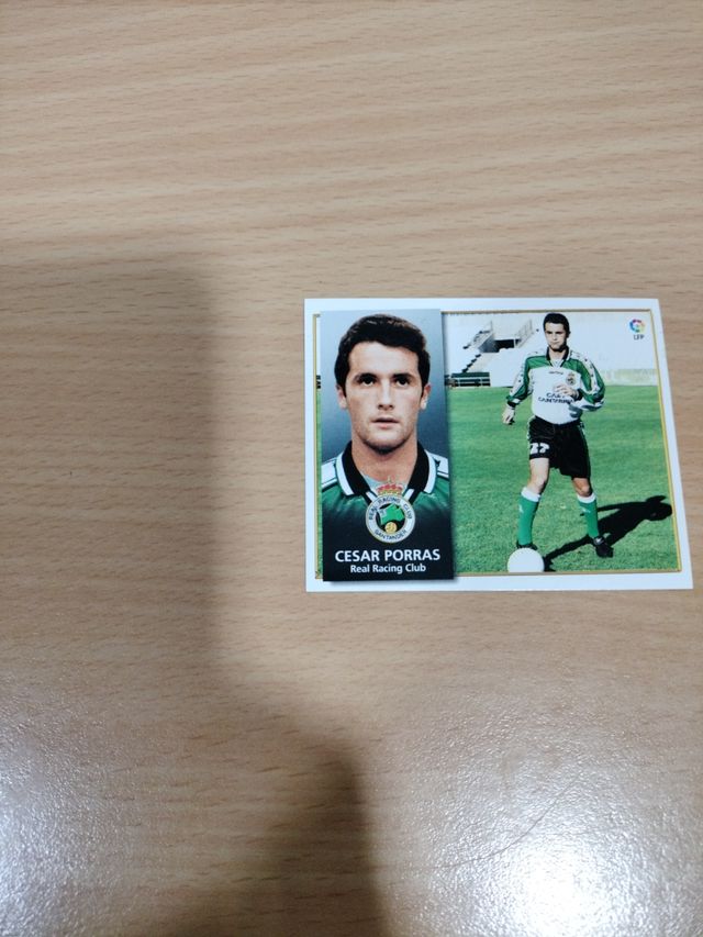 Cromo César Porras Coloca Real Racing Club Santand
