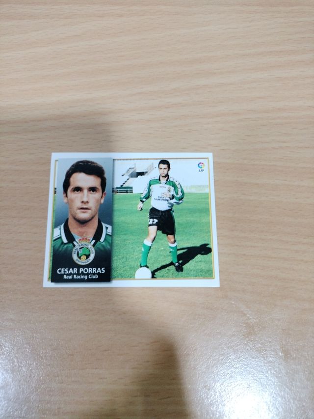 Cromo César Porras Coloca Real Racing Club Santand