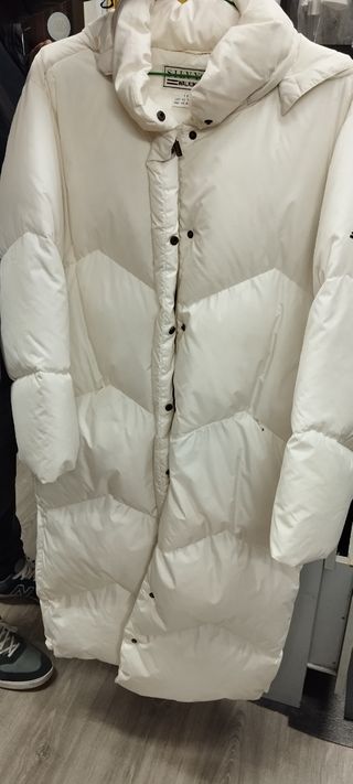 Abrigo plumas largo