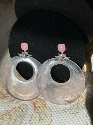 PENDIENTES ROSA DE FRANCIA