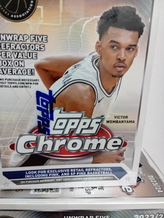 2 Cajas Topps Chrome NBA 23-24 Víctor Wembanyama 